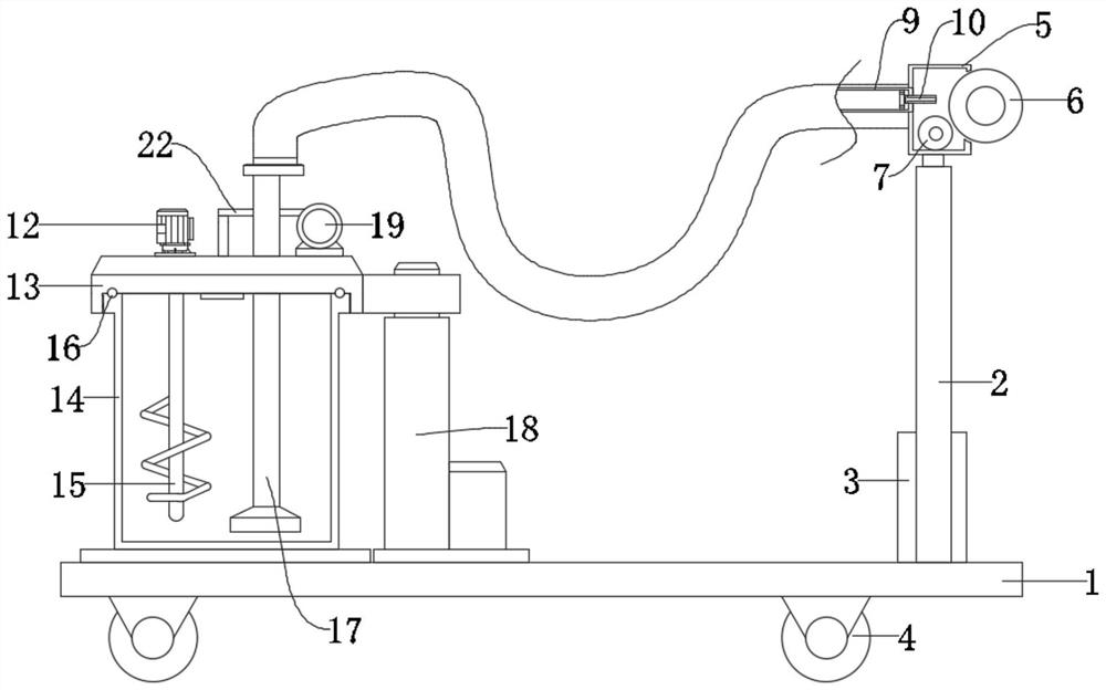 Wall surface spraying device for building