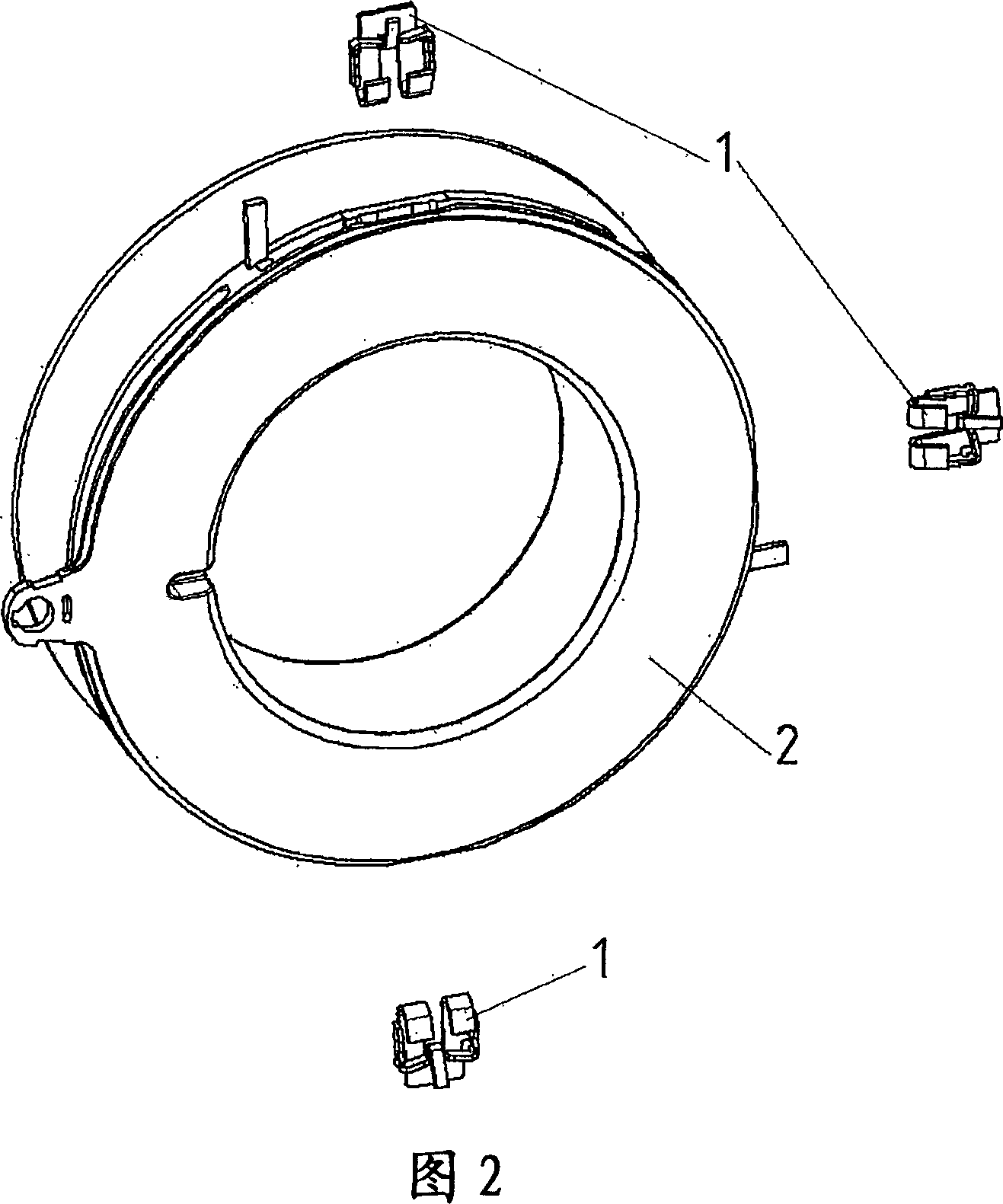 Coil with a contact sleeve for electrical connection