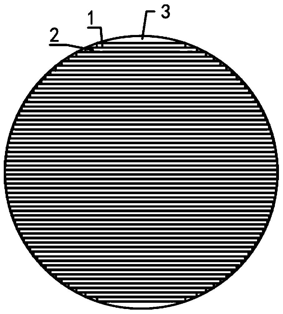 Circular section muti-layer sheet type CFRP inhaul cable system