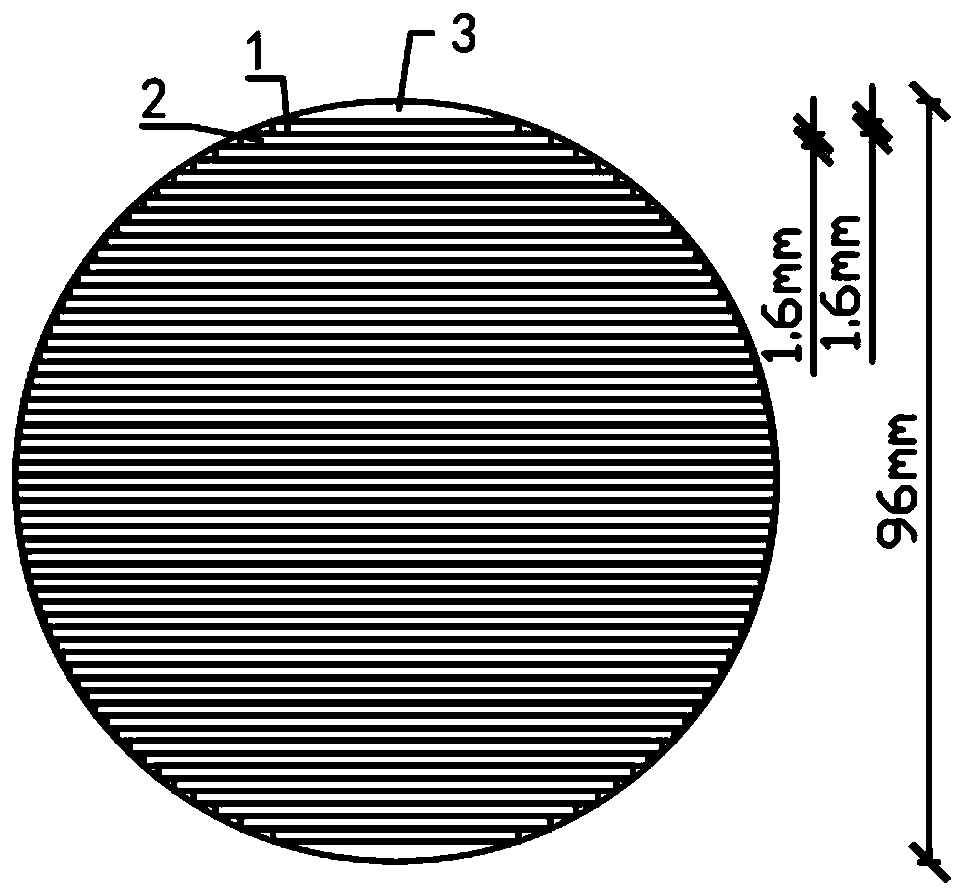 Circular section muti-layer sheet type CFRP inhaul cable system