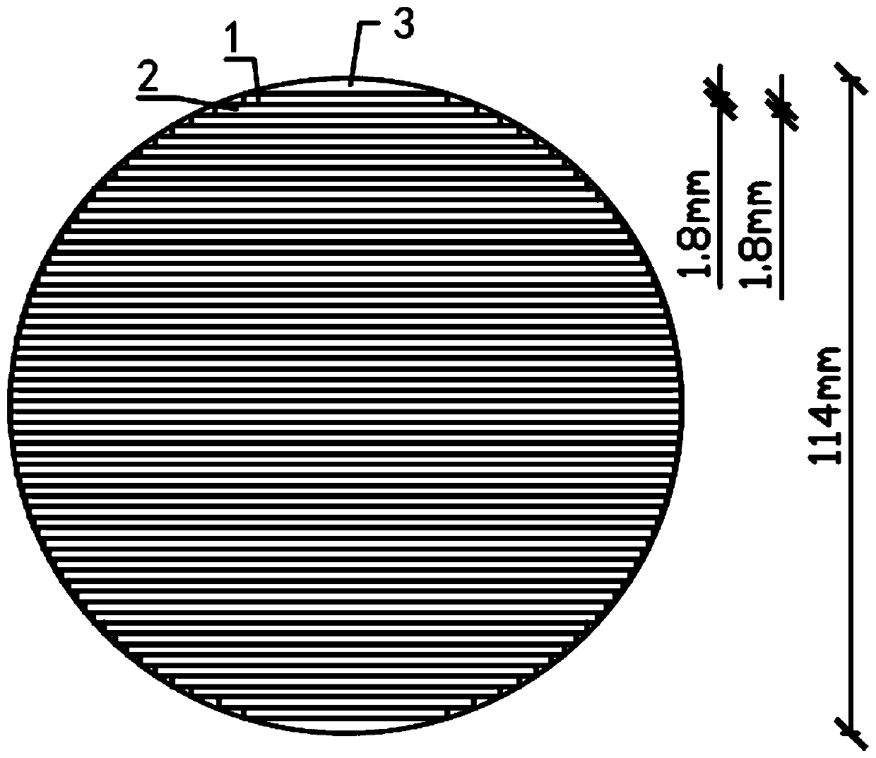 Circular section muti-layer sheet type CFRP inhaul cable system