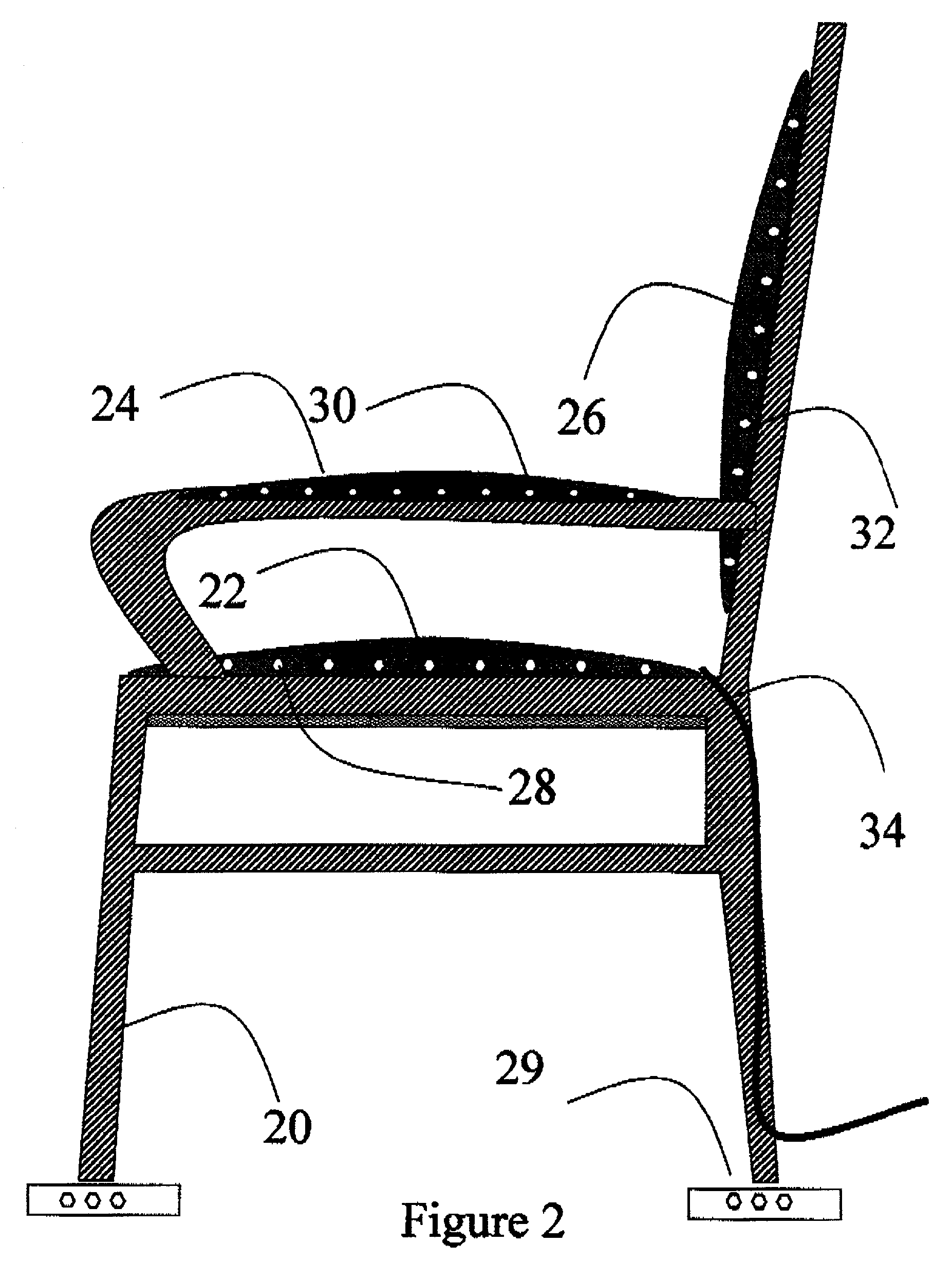 Detection of signs of attempted deception and other emotional stresses by detecting changes in weight distribution of a standing or sitting person