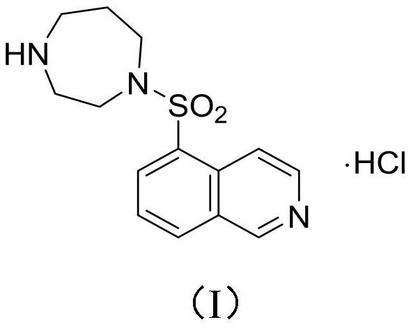 Method for preparing isoquinoline hydrochloride intermediate and rho kinase inhibitor by using btc/ph3po chlorination system