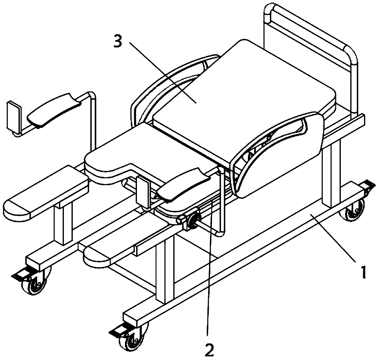 Obstetric table capable of adjusting parturition posture