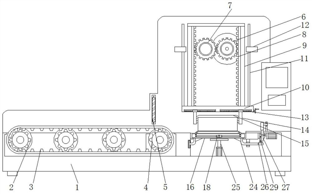 Edge sealing device with positioning structure for LED lamp machining