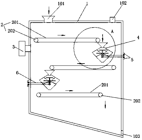 Drying system capable of preventing agglomeration of calcium carbonate powder