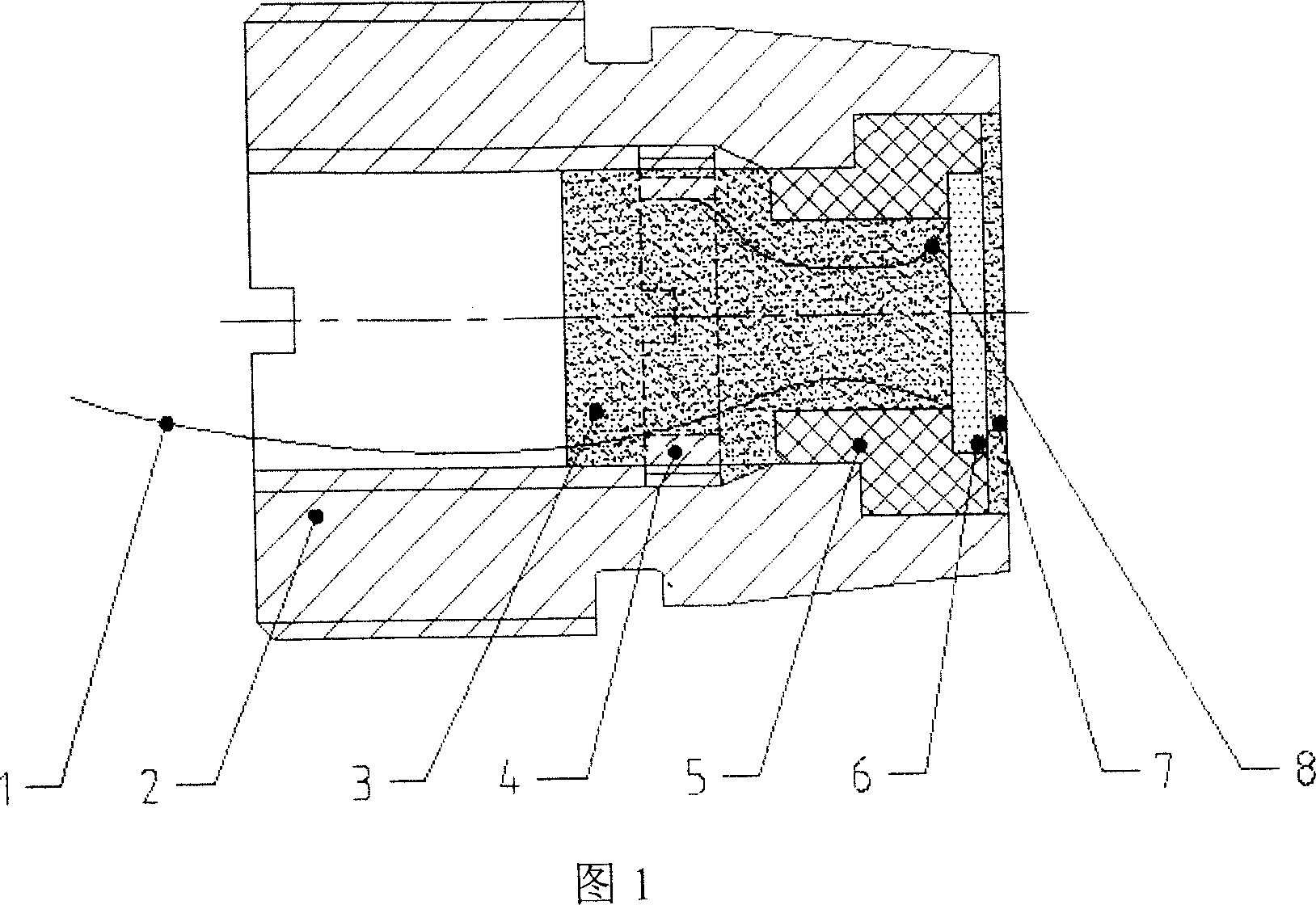 High-temperature-resistant high-pressure-resistant ceramic strain gauge sensor and its package curing method