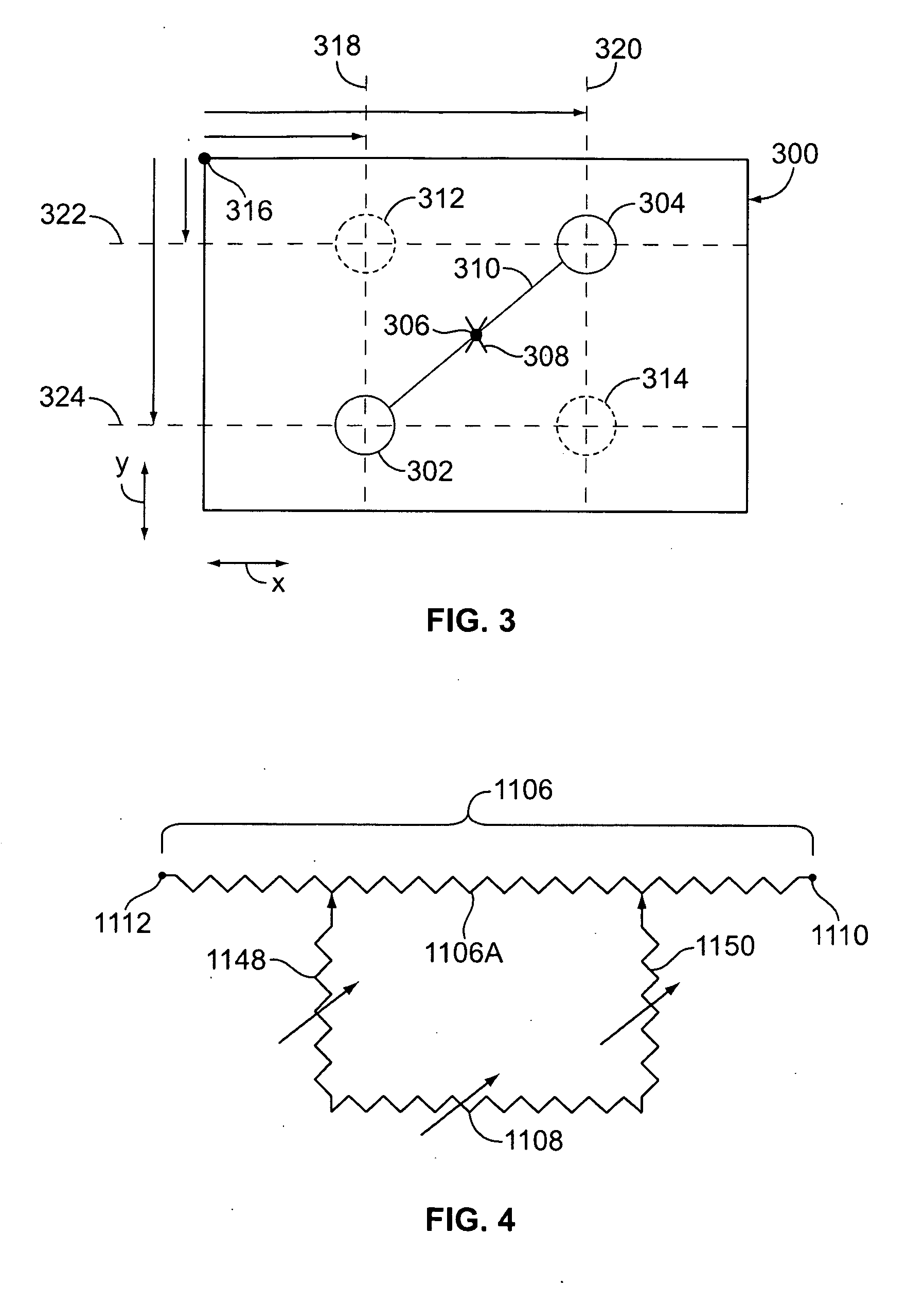 Method and apparatus for two-finger touch coordinate recognition and rotation gesture recognition