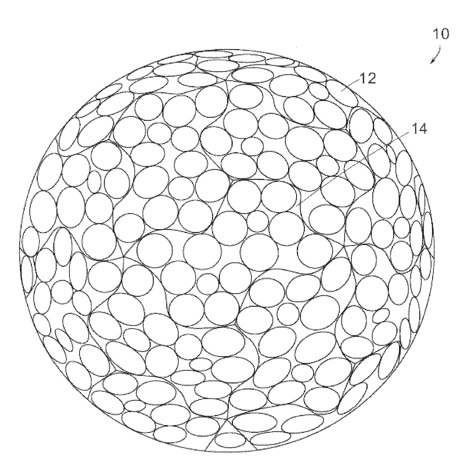 Dimple patterns for golf balls