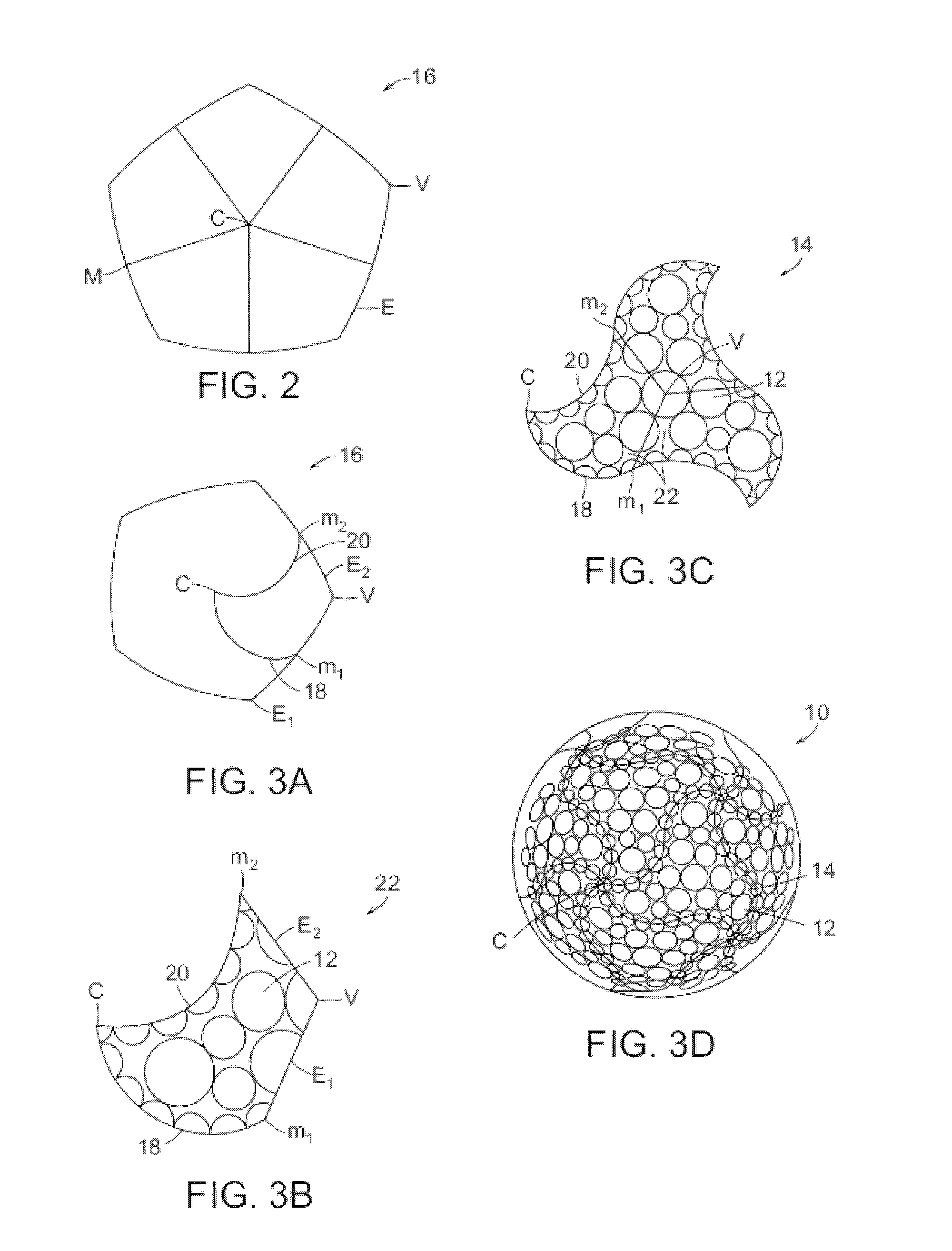 Dimple patterns for golf balls