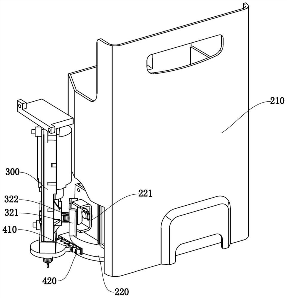 Door ice device and refrigerator with same