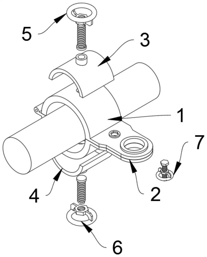 Anti-falling structure attached to lifting scaffold