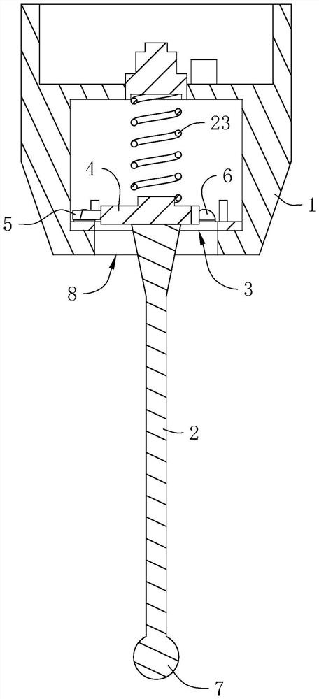 Contact type measuring head, three-coordinate measuring machine and tool setting gauge