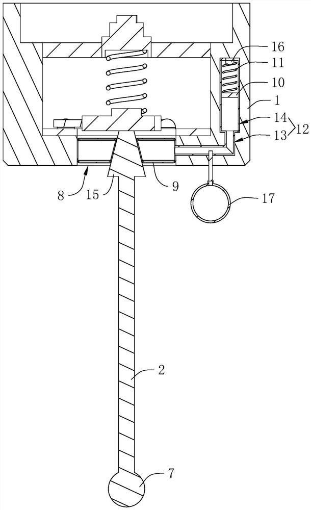 Contact type measuring head, three-coordinate measuring machine and tool setting gauge