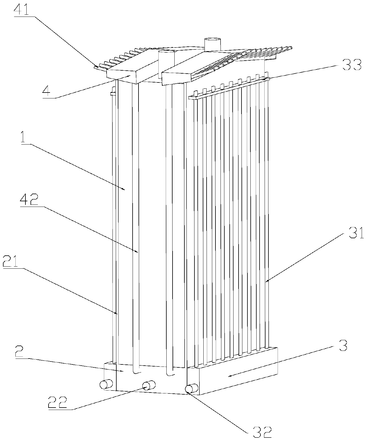 Battery heat management device