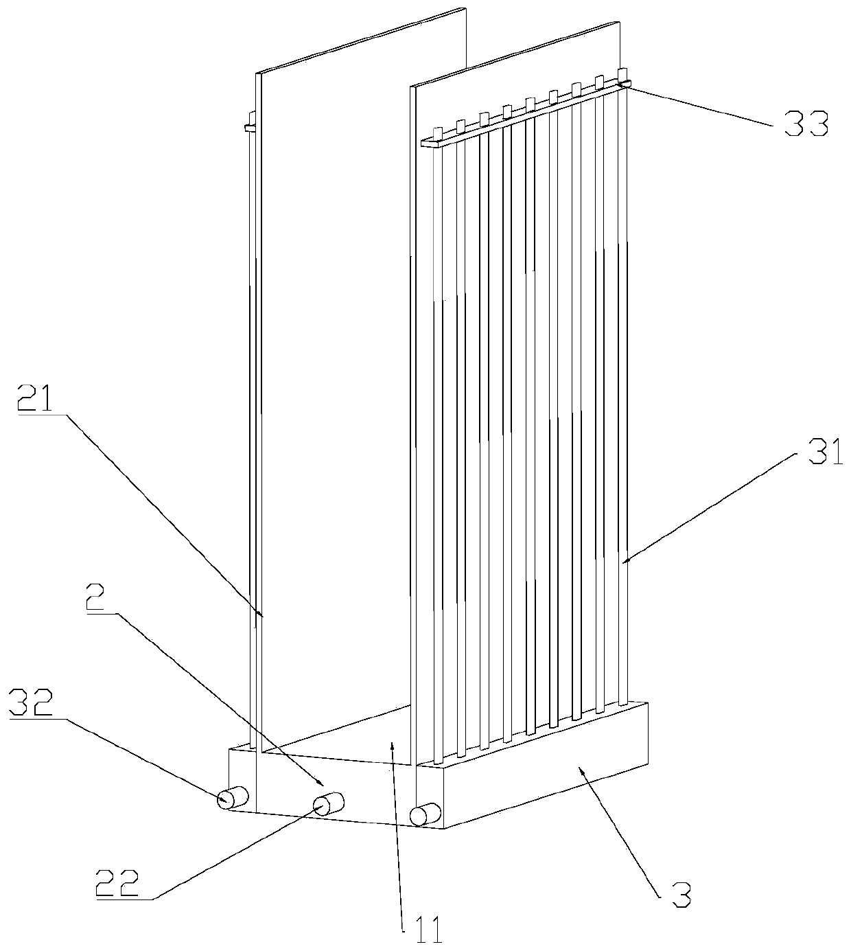 Battery heat management device