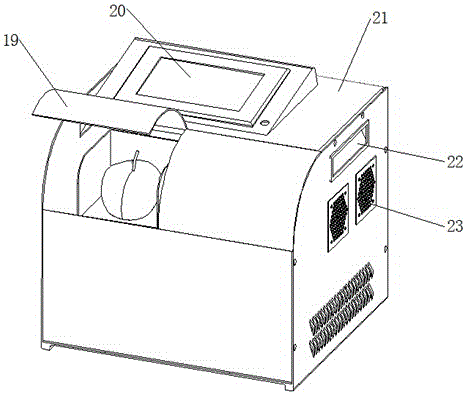 Portable near-infrared fruit internal quality detection device with adjustable light spots