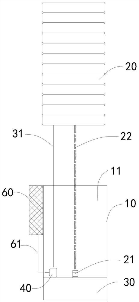 Remote type auxiliary anode automatic recycling device