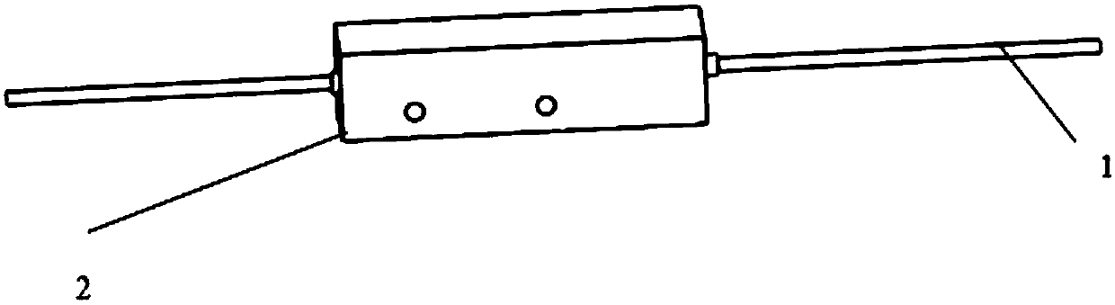 Double-clad fiber cladding light stripping heat radiation device based on chemical etching method