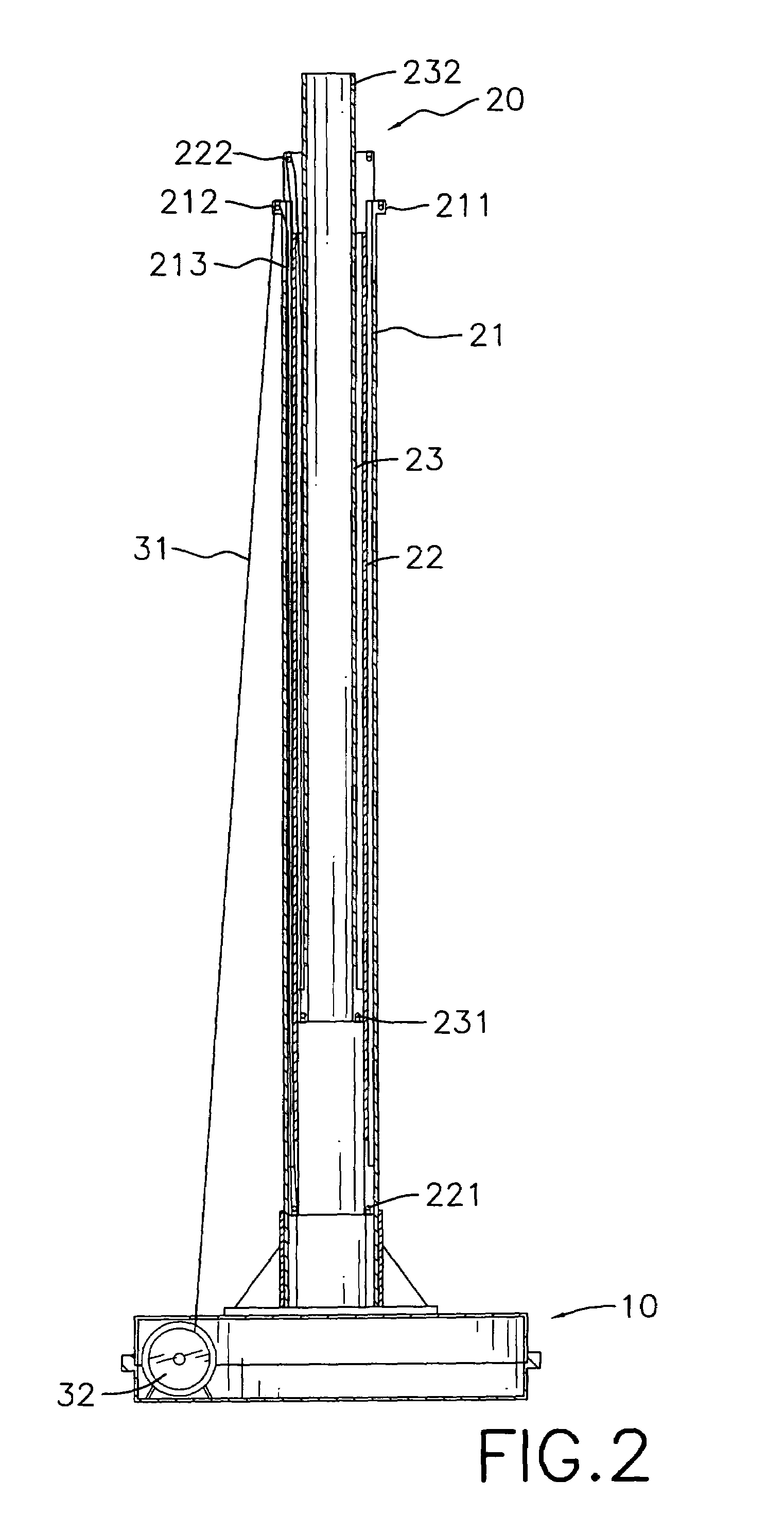 Adjustable trunk for an artificial Christmas tree