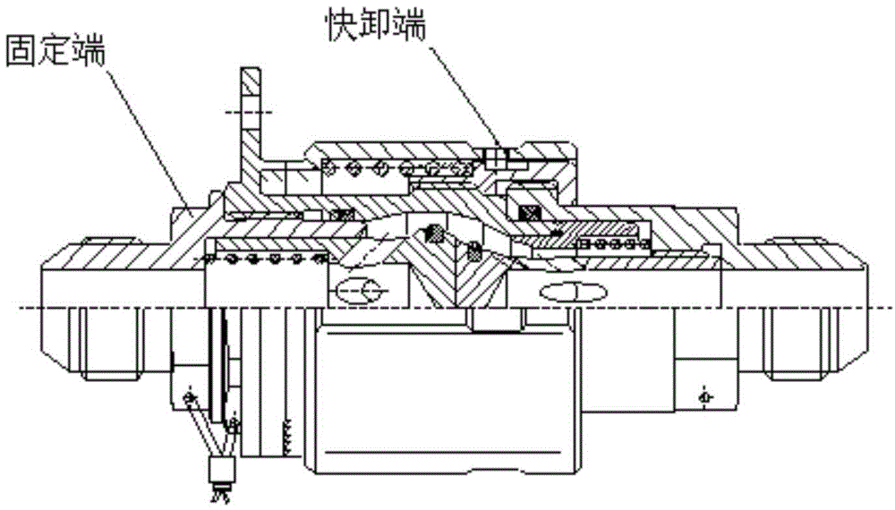 Quick-disassembly self-sealing valve