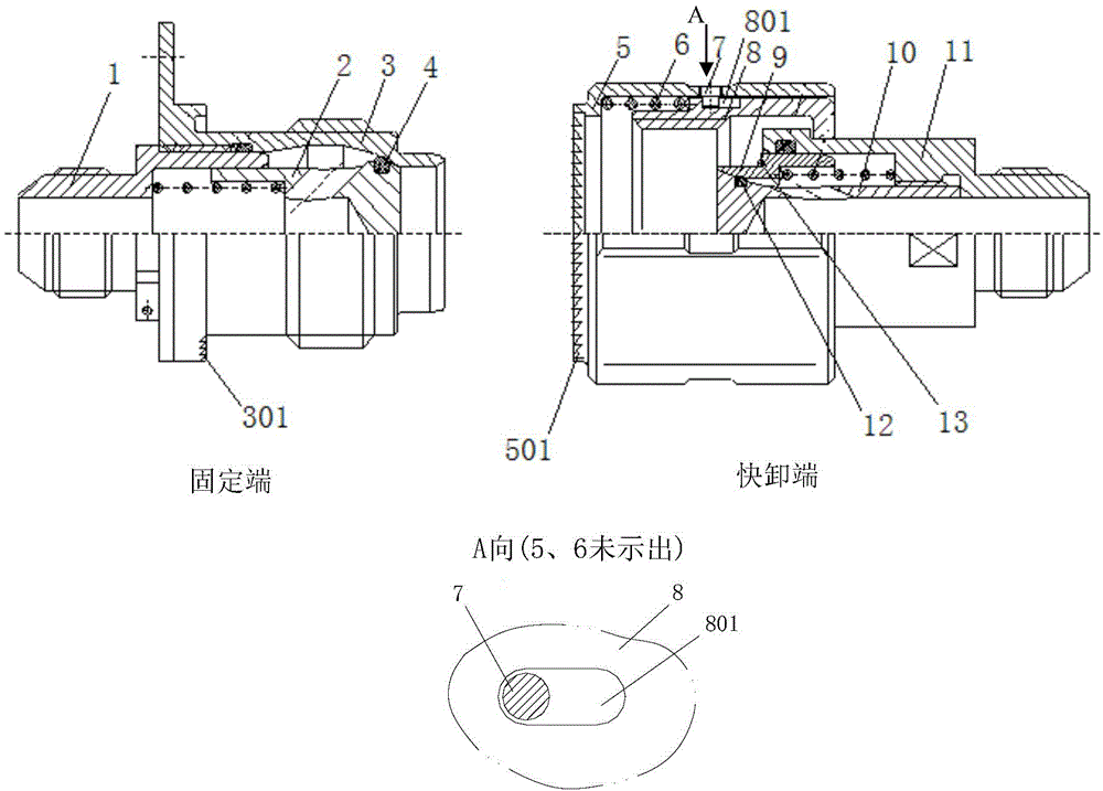 Quick-disassembly self-sealing valve