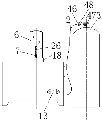 Portable oxygen index testing device and application method