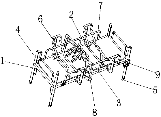 Multifunctional nasal feeding patient medical bed