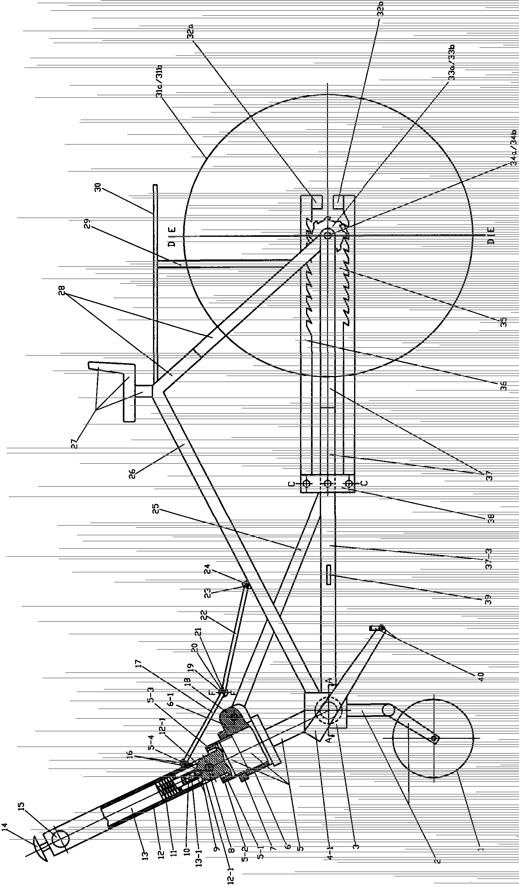 Hand-and-foot double driving type no-chain bicycle