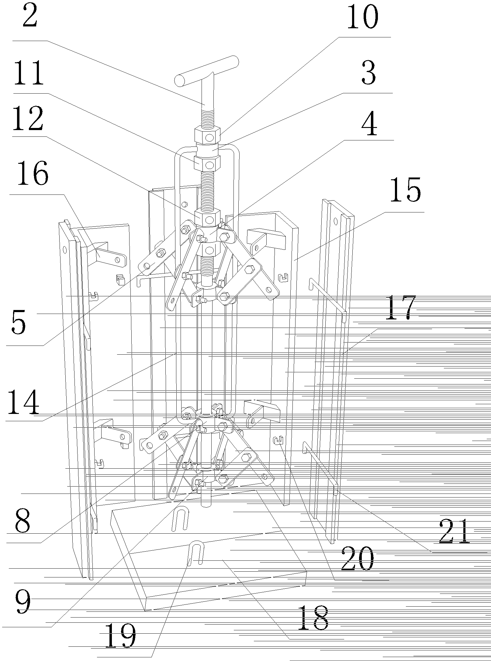 Construction method of equipment base pre-reservation anchor bolt square hole