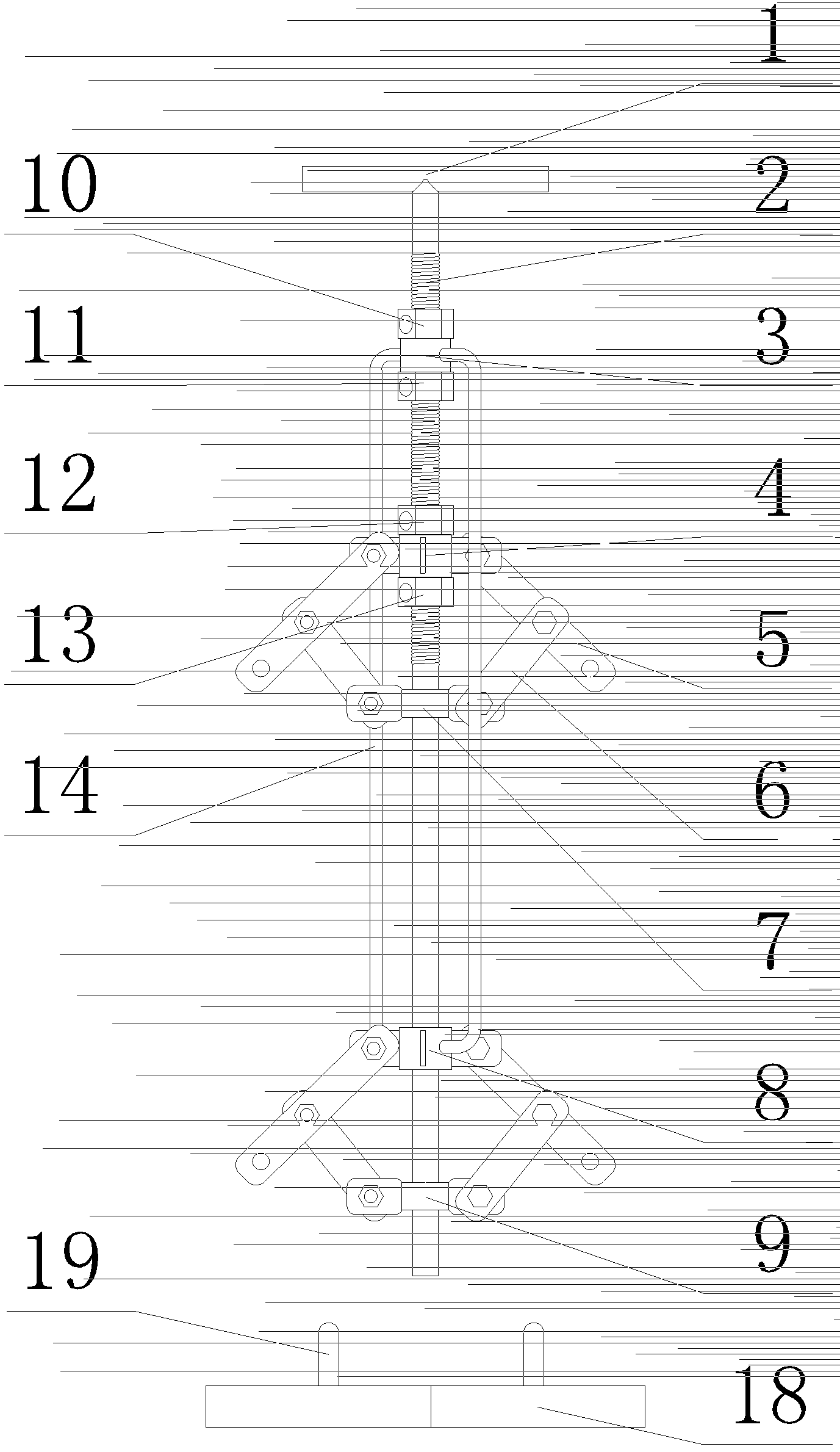 Construction method of equipment base pre-reservation anchor bolt square hole