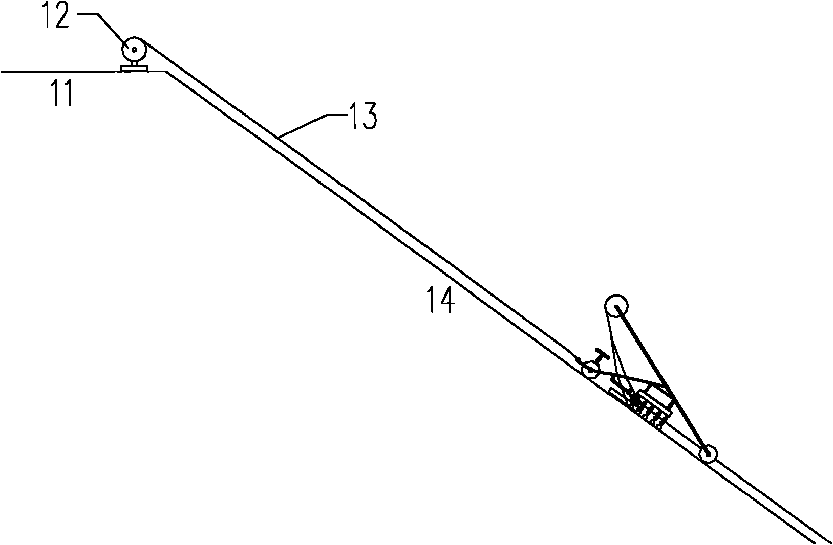 Supporting and pressing type caulking machine for concrete face rockfill dam panels