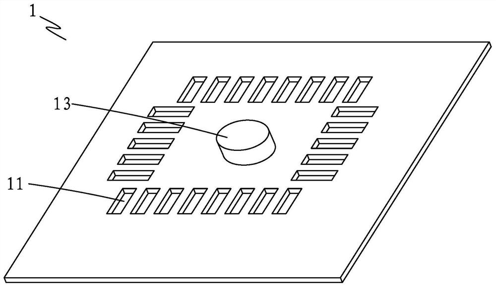 QFP packaging chip welding method