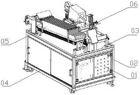 Gravity-based material bin for charging and discharging of grinder truss