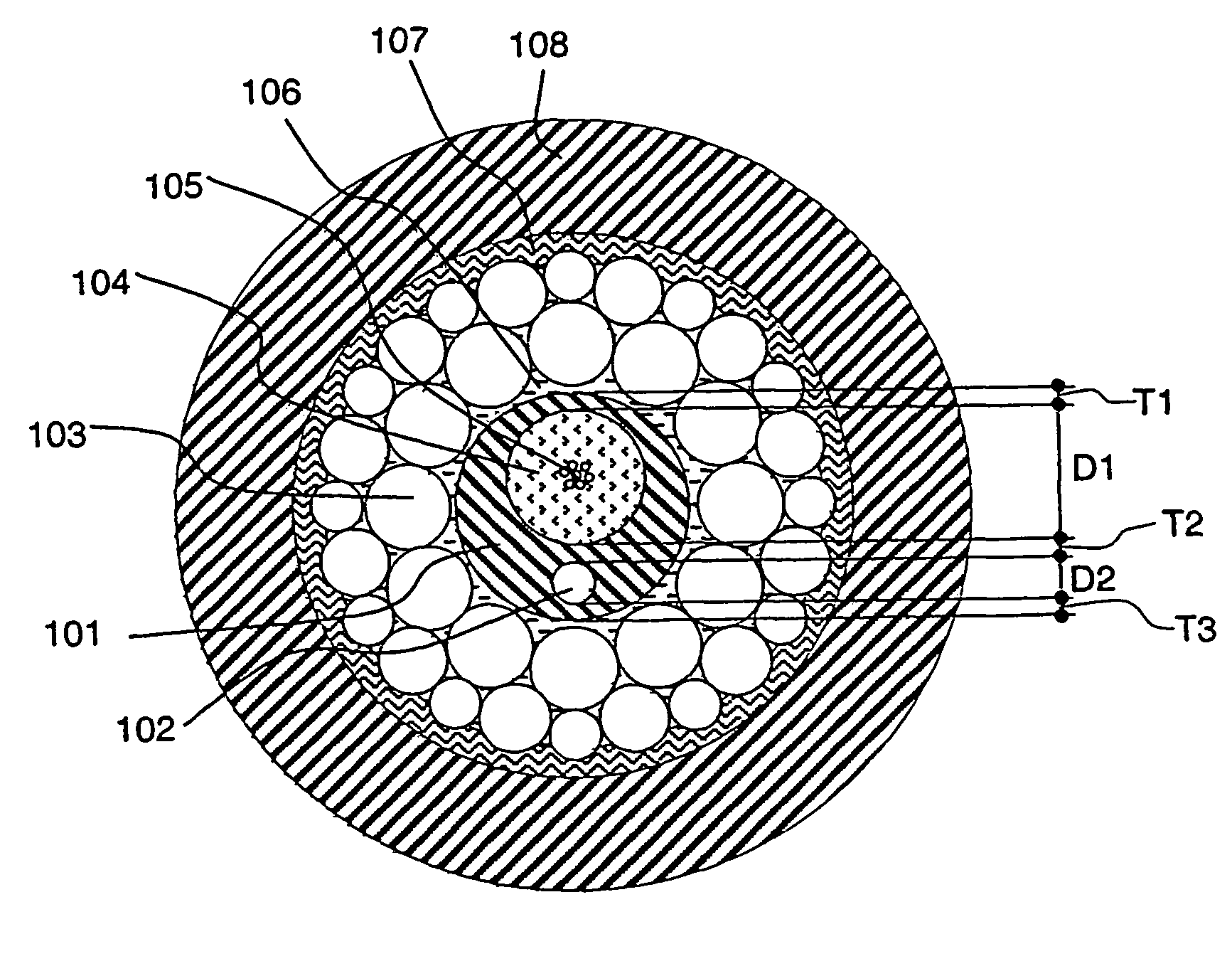 Optical fiber cable with dimensionally stable polymeric component