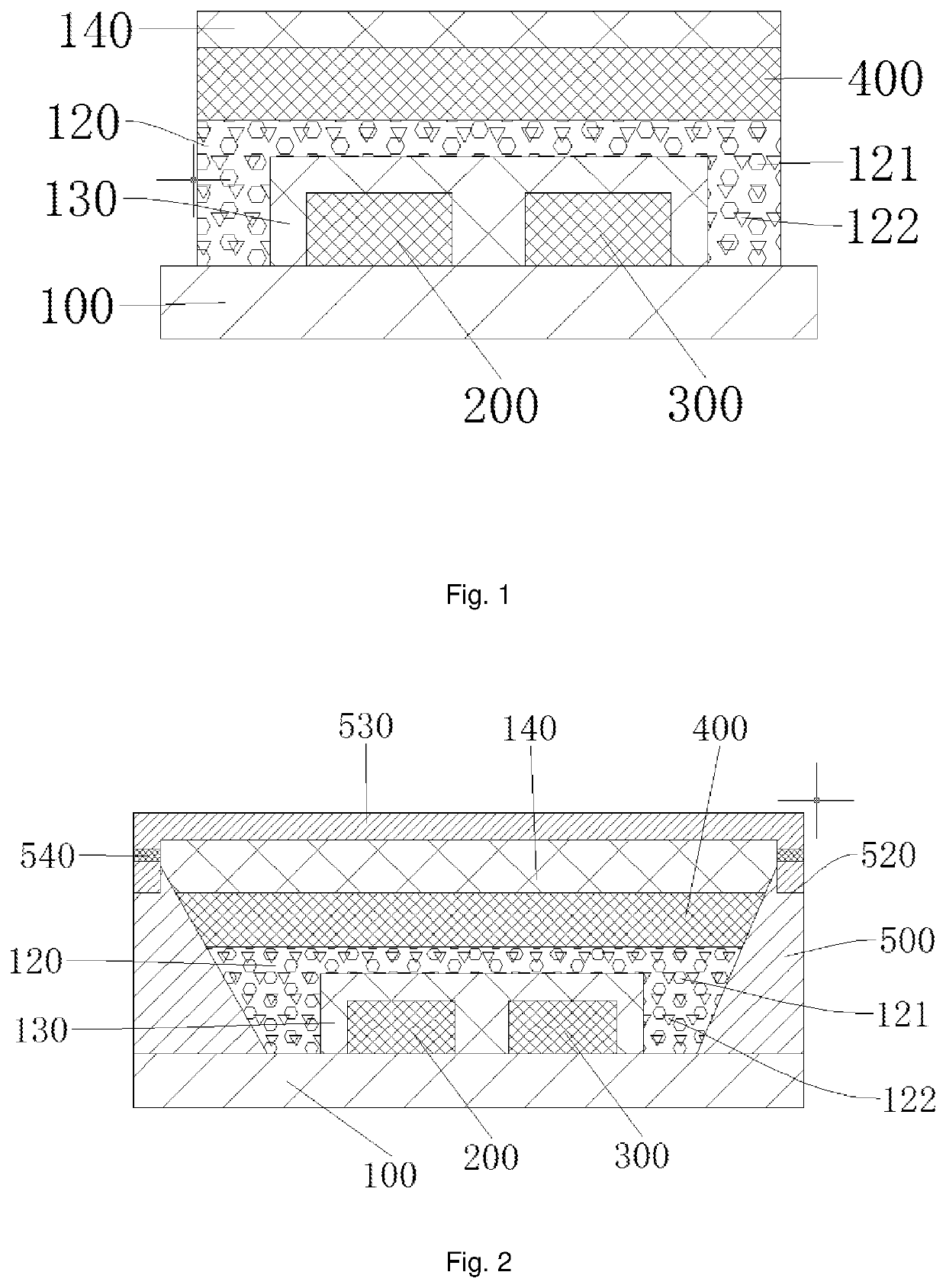 Reflective and Heat-Insulating QLED Package Device and Method for Packaging the Same as well as Luminaire