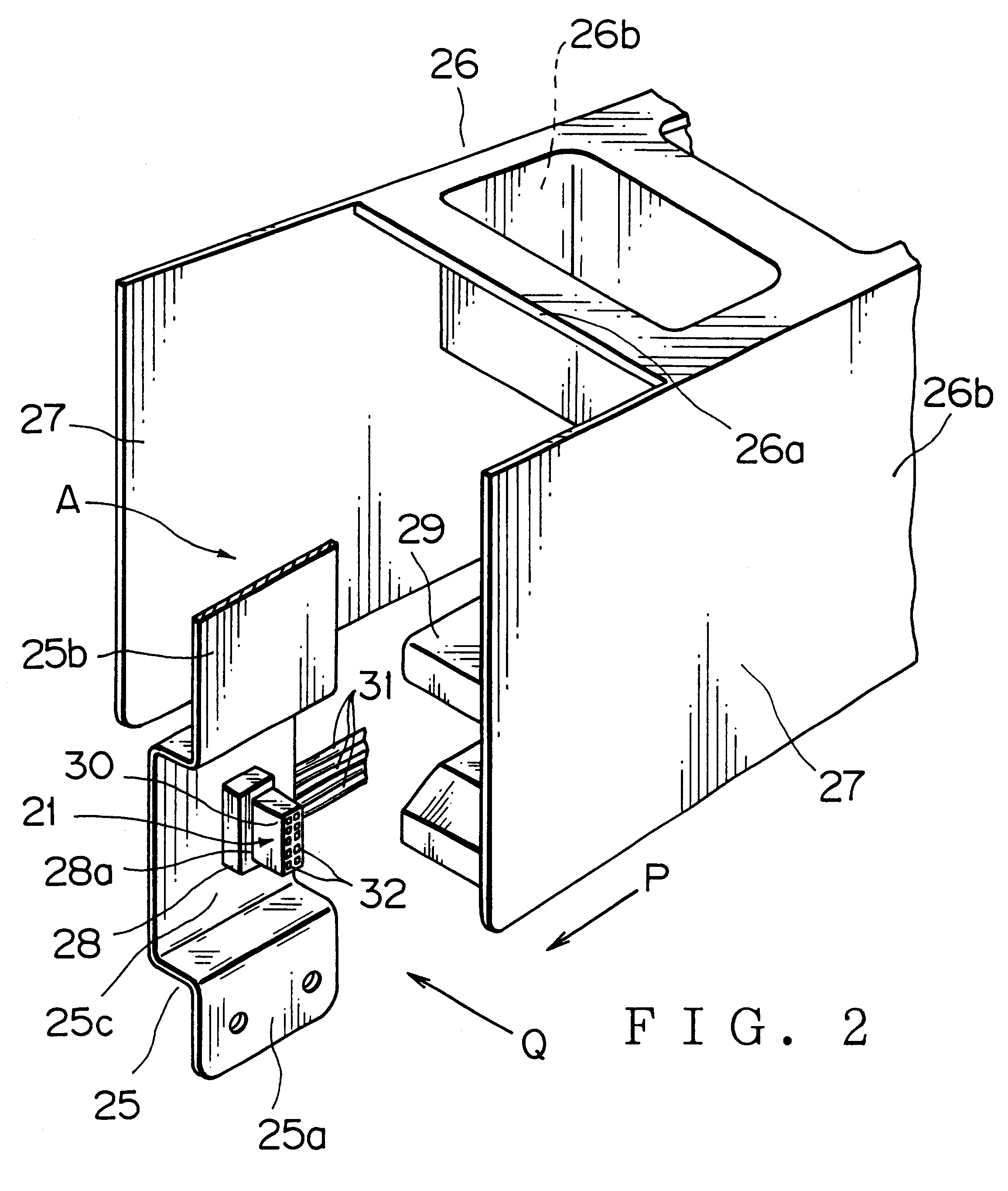 Connector connecting structure