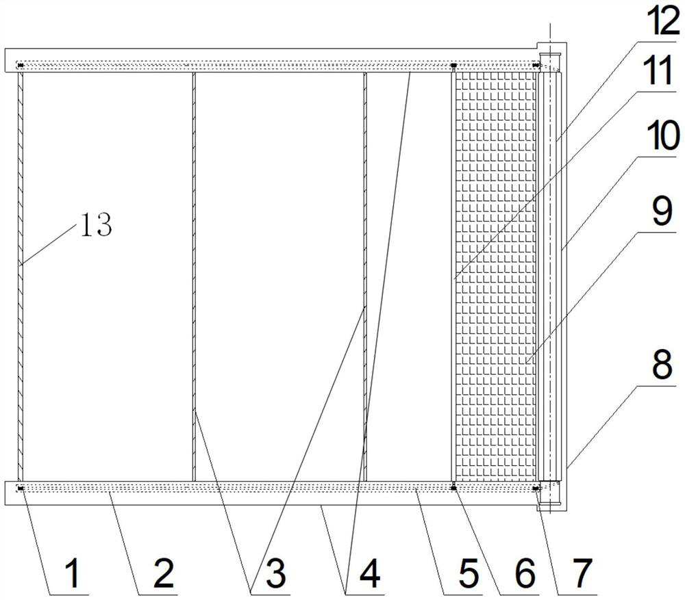 Automatic sunshade device for efficient sedimentation tank