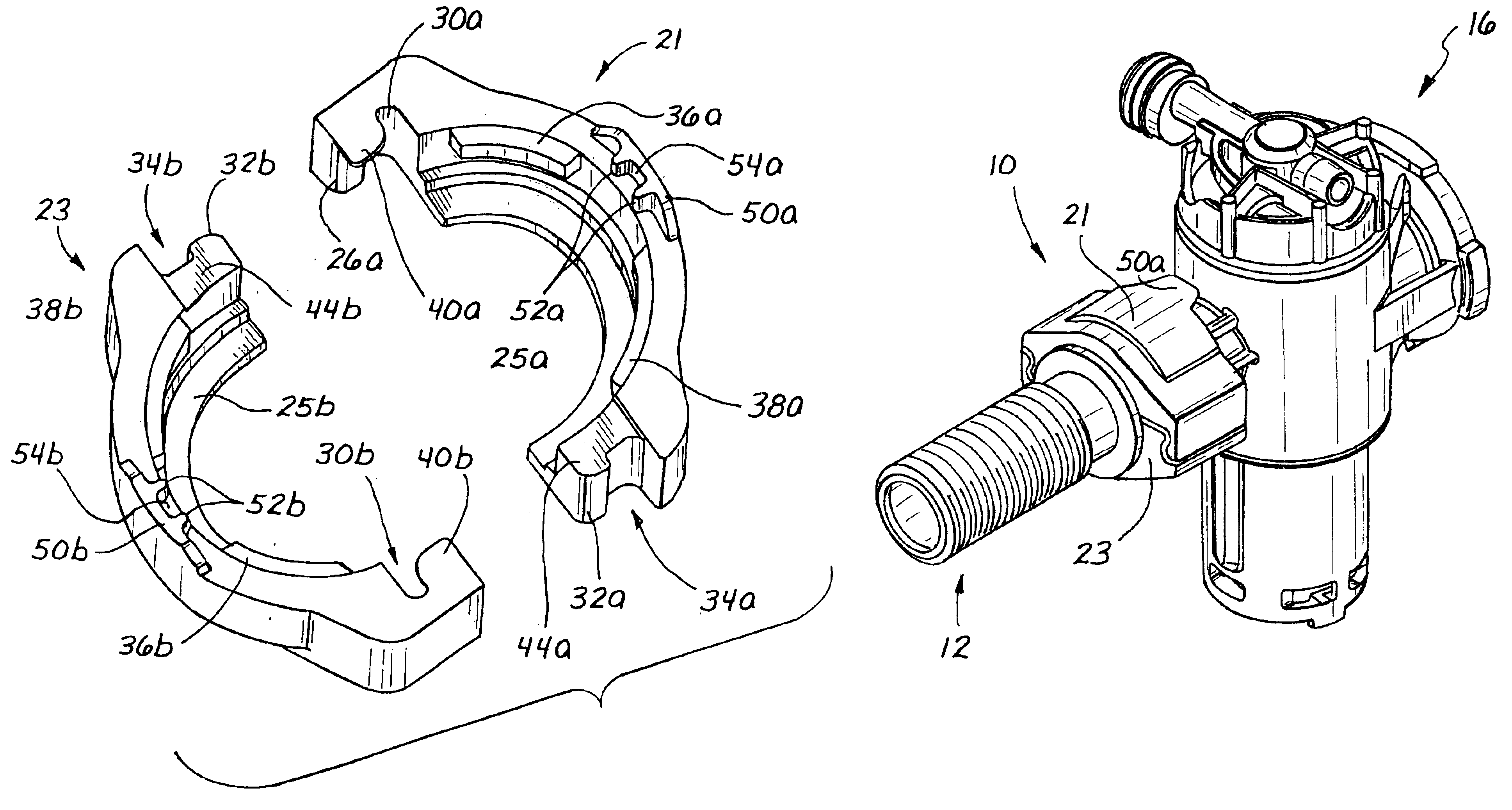 Bayonet quick coupler