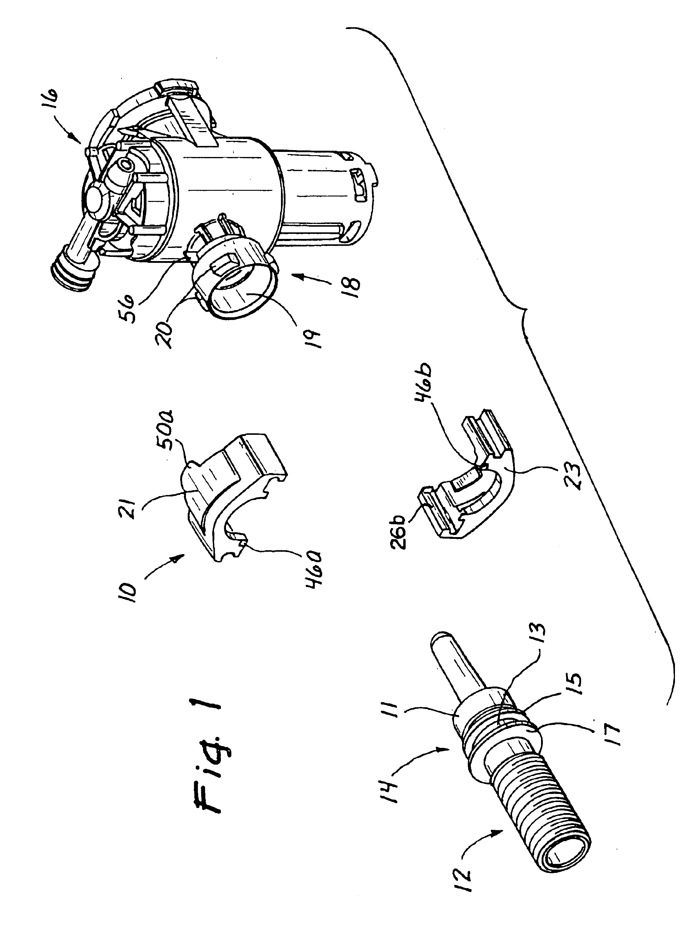 Bayonet quick coupler