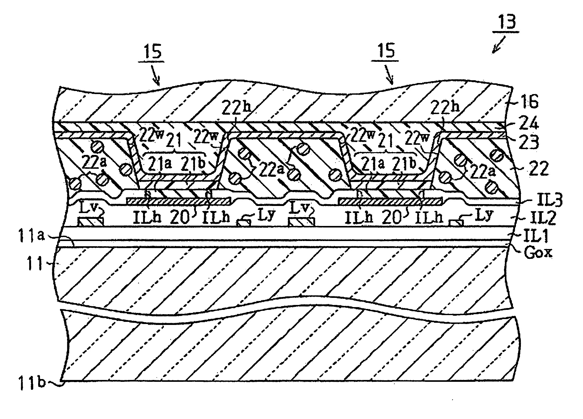 Patterned substrate, electro-optical device, patterned substrate manufacturing method and electric-optical device manufacturing method