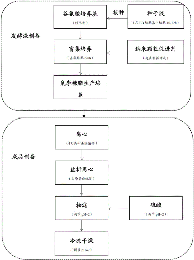 Biological preparation method of fermentation medium and rhamnolipid