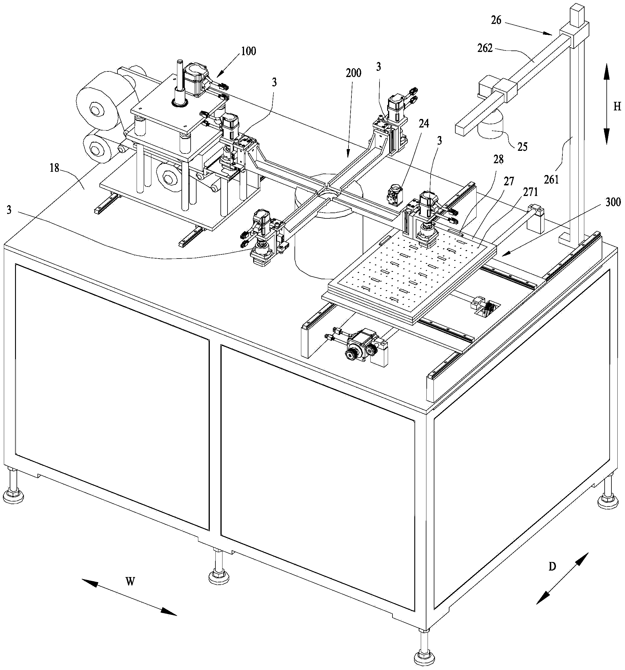 Reinforcing laminating device for flexible printed circuit board