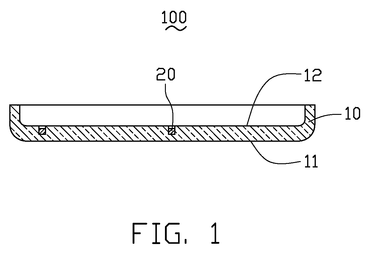 Housing for an electronic device and method for making the housing