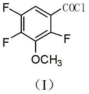 Industrial preparation method of 2,4,5-trifluoro-3-methoxybenzoyl chloride