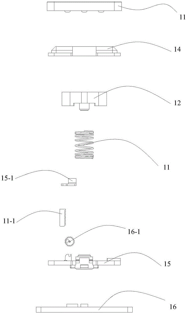 Ultrathin optical reflective input equipment switch module possessing tooth-shaped structure