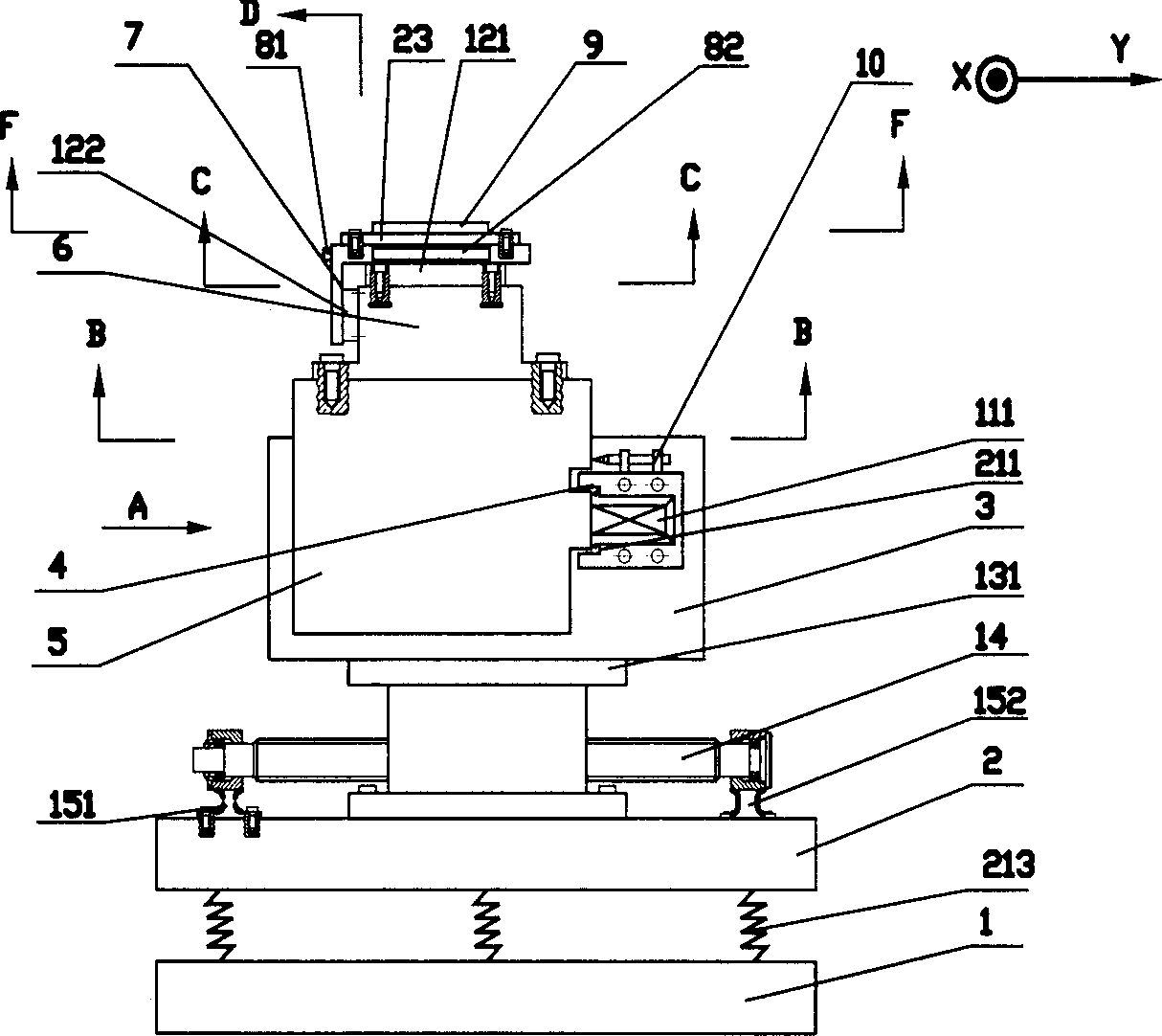 Precise workstable structure for array IC photoetching system