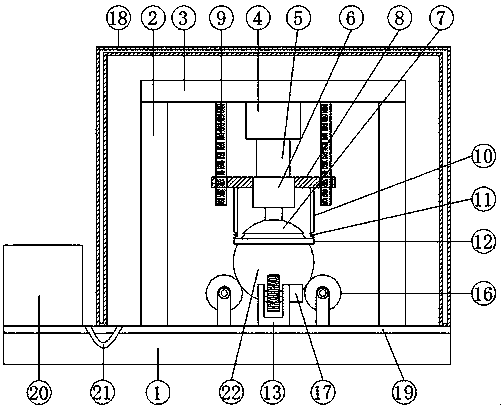 Special grinding device for spherical object