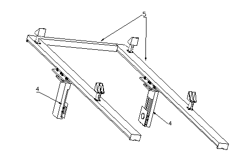 Deep sea vertical pipe array model vortex-induced vibration test device with top capable of moving in step flow