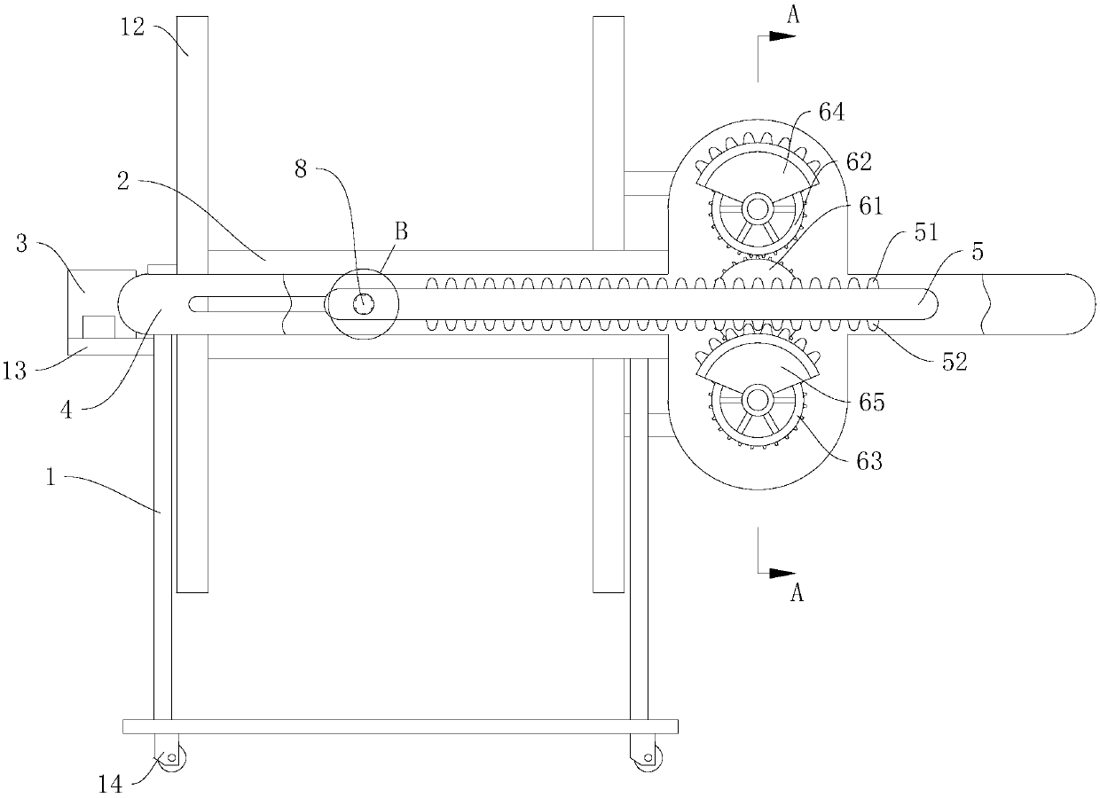 Cable automatic take-up device